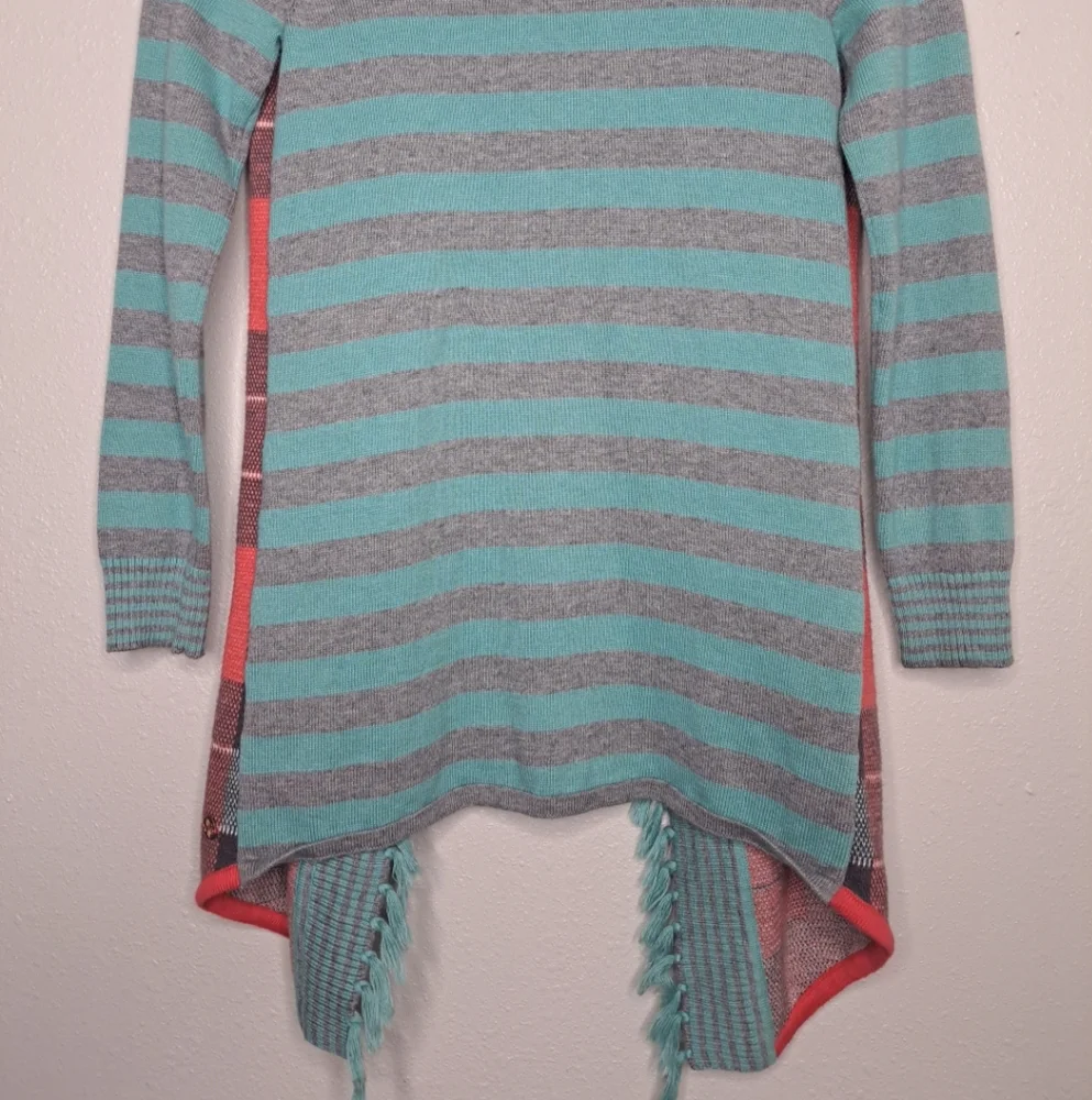 435 by Matilda Jane Steadfast Plaid Cardigan Girls Youth Size 8 Tassel_11